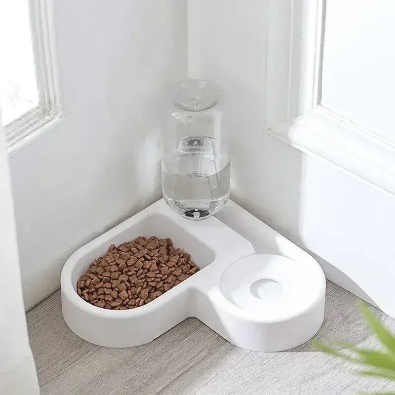 Double Pet Feeding Bowl Set