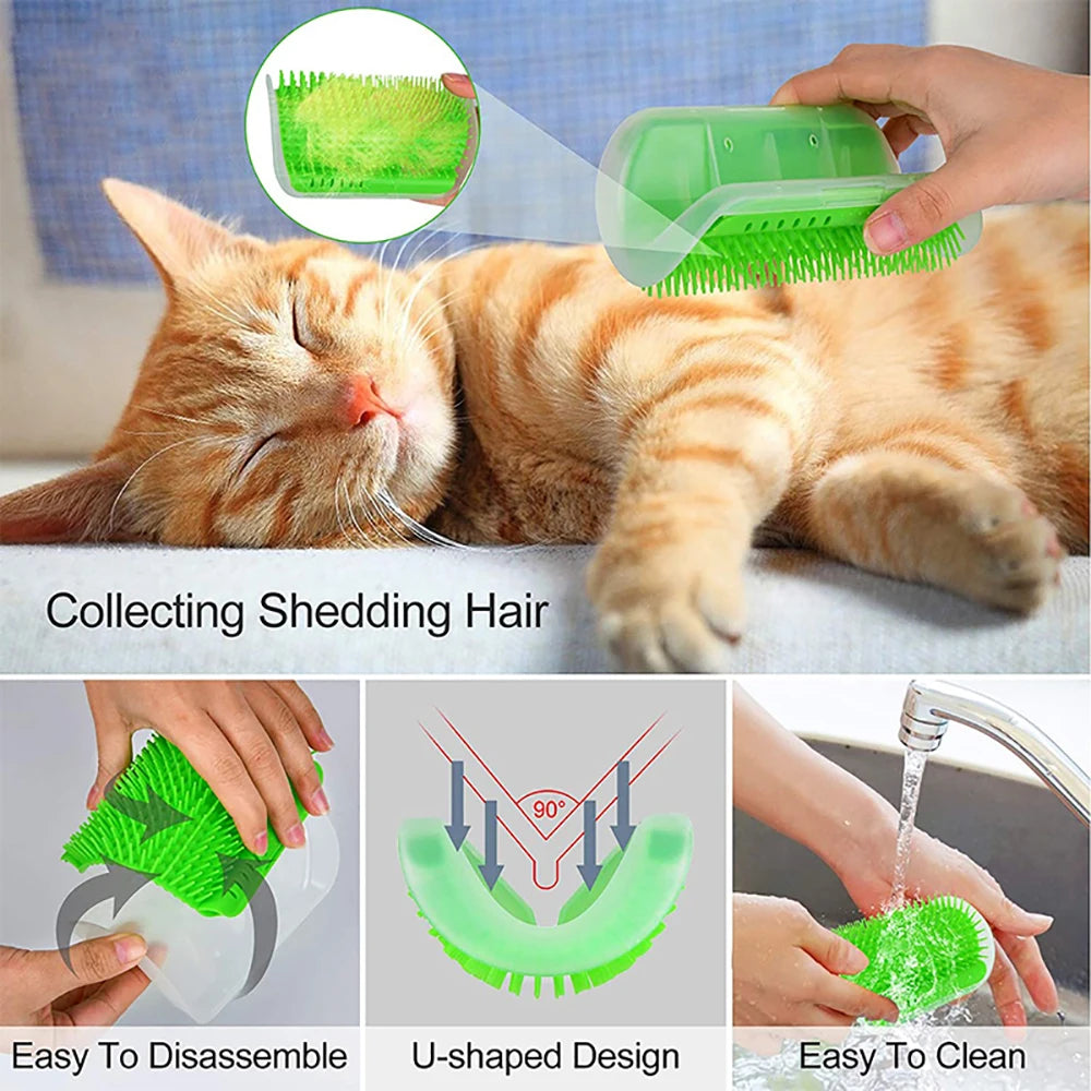 Cat Scratcher Massager Brush Comb