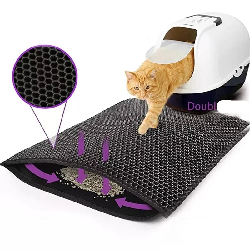 Double Layer Waterproof Cat Litter Mat